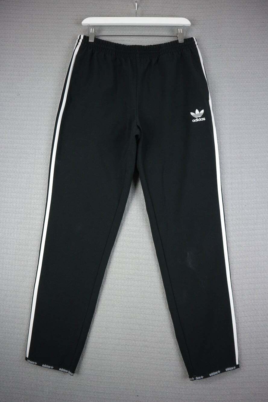 Adidas Originals Trefoil 3-Stripes Track Pants Black White Womens Large